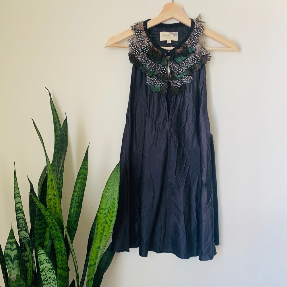 Elizabeth and James feather tunic tank top